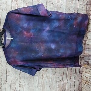 Athleta Mesh Oversized Supernova tee shirt sz small nwot